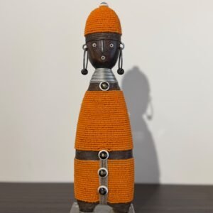 Poupée Namji – Éclat d'Afrique | Orange
